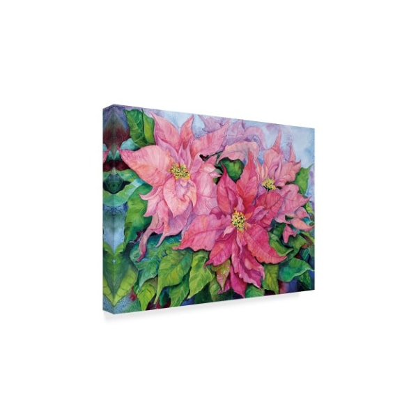 Joanne Porter 'Pink Poinsettia' Canvas Art,35x47